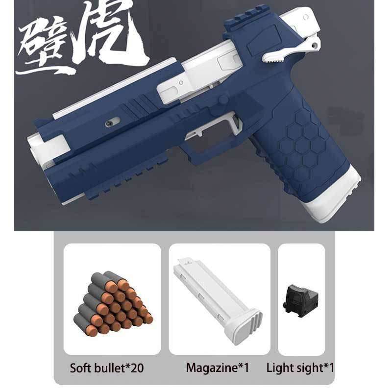 2021 Nylon Gecko Airsoft Launcher Pistol Soft Bullet Toy Gun - BOOST TOYS