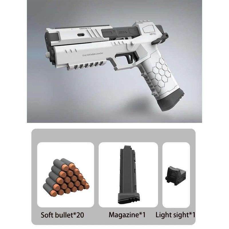 2021 Nylon Gecko Airsoft Launcher Pistol Soft Bullet Toy Gun - BOOST TOYS
