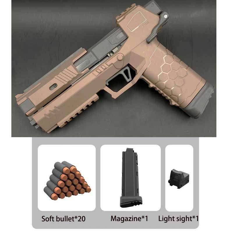 2021 Nylon Gecko Airsoft Launcher Pistol Soft Bullet Toy Gun - BOOST TOYS