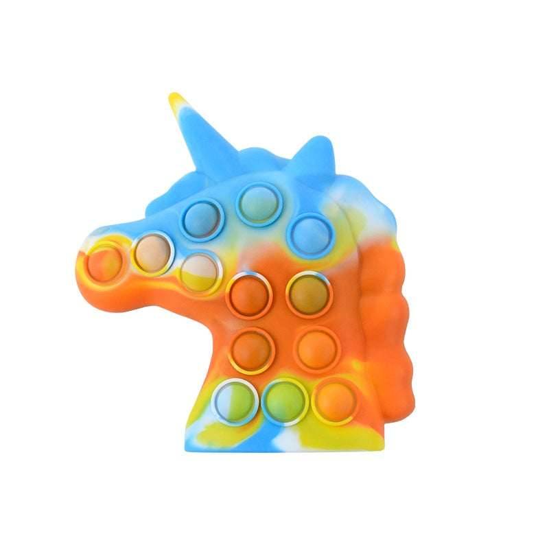 New 3D Unicorn Pineapple Carrot Duck Godzilla popit - BOOST TOYS