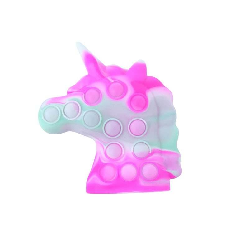 New 3D Unicorn Pineapple Carrot Duck Godzilla popit - BOOST TOYS