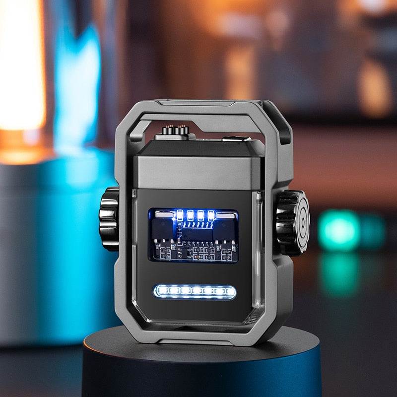 Electric Dual Arc Lighter USB Rechargable Windproof Flameless - BOOST TOYS