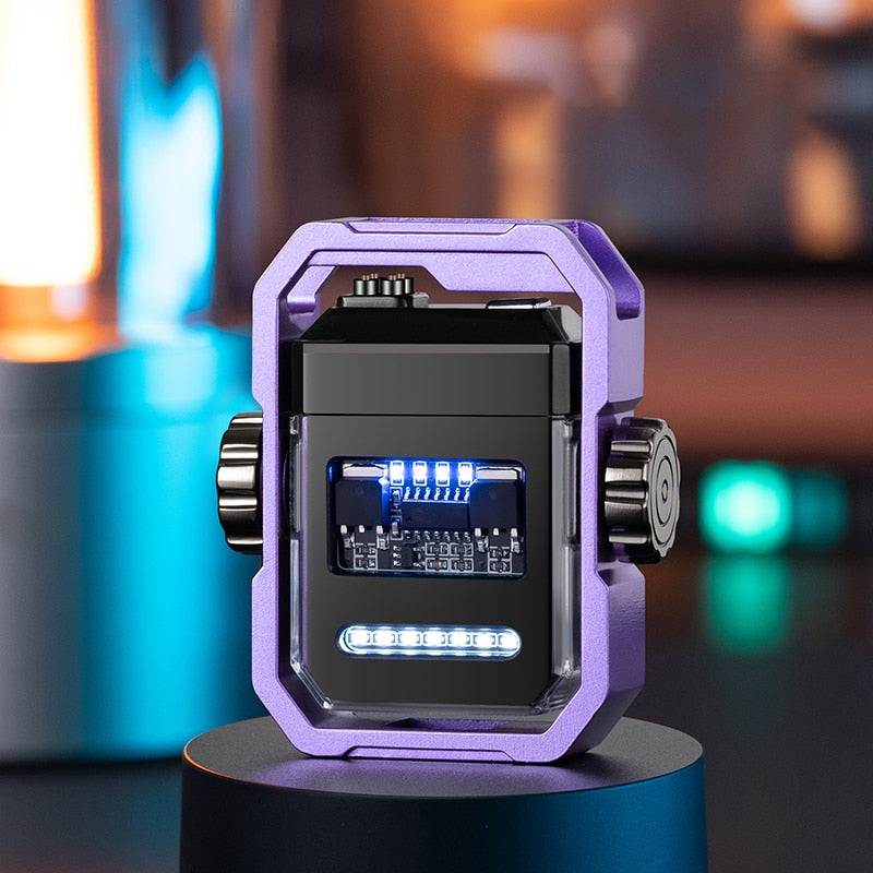 Electric Dual Arc Lighter USB Rechargable Windproof Flameless - BOOST TOYS