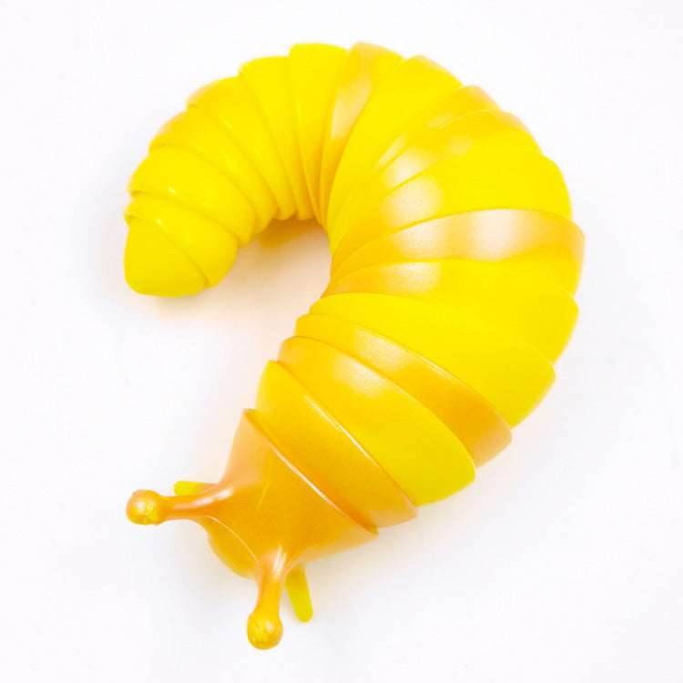 Fidget Slug 3D Printed Articulated Sticky Stretch - BOOST TOYS