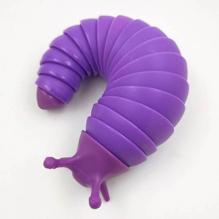 Fidget Slug 3D Printed Articulated Sticky Stretch - BOOST TOYS