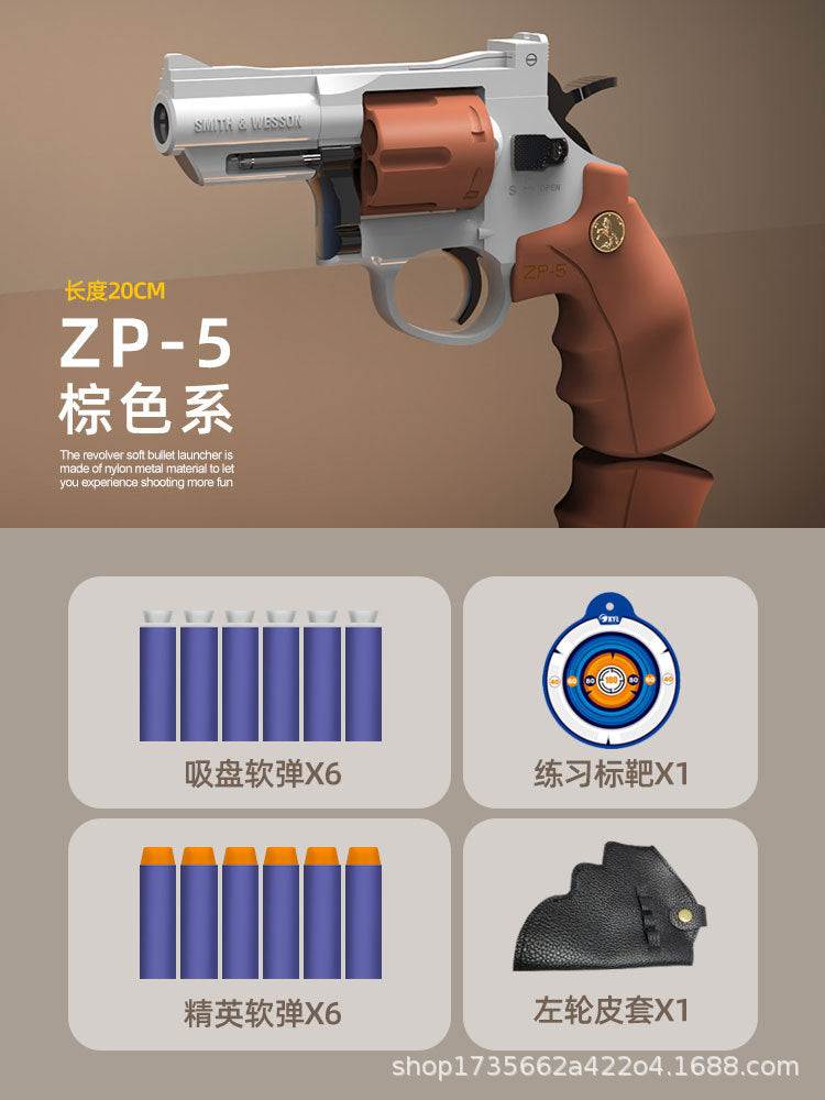 New Revolver ZP5 357 Soft bullet Launcher - BOOST TOYS