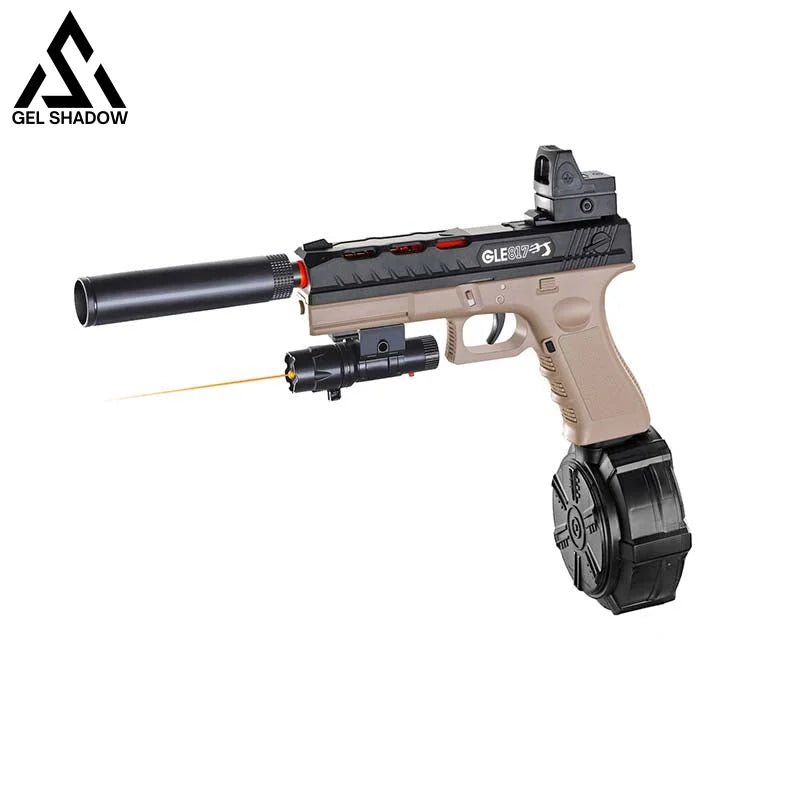 Gle 817 Glock Toy Gel Ball Blaster With Drum